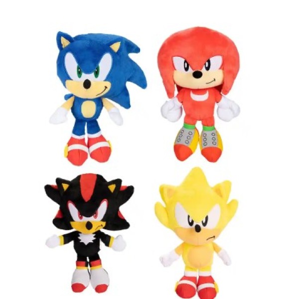 Sonic Basic Plush 9" Wave #9, 1Piece Assorted - 42074-T