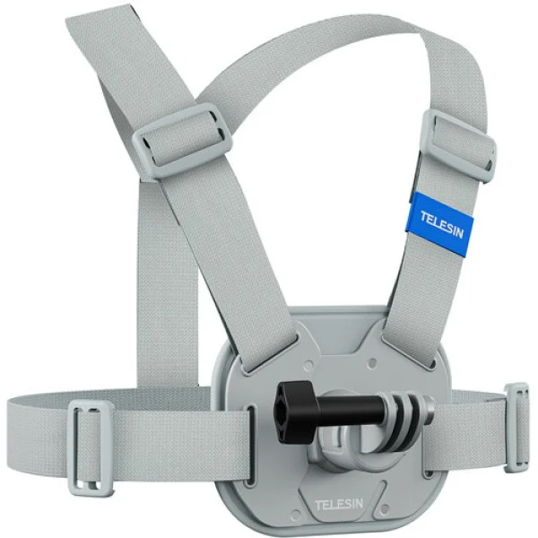 Telesin Vest Chest Strap with Quick Release for Action Cameras, Grey - S2-CGP-01GY