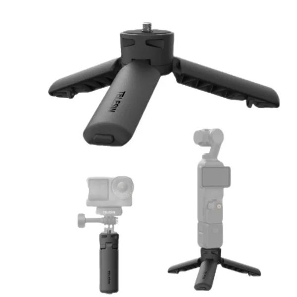 Telesin Mini Portable Tripod & Grip 2-in-1 for Osmo Pocket 4/3 - S3-EAK-06