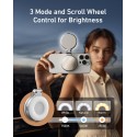 Telesin C03 Magnetic Seflie Ring Light, Silver - S5-BGD-01 Telesin C03 Magnetic Seflie Ring Light, Silver - S5-BGD-01