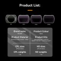Telesin CPL/ND 4-Filter Set for DJI Osmo Pocket 3 - S5-FLT-03