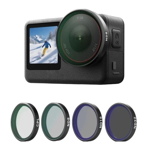 Telesin Filter Kits (CPL/ND8/16/32) for DJI Osmo Action 6 - S5-FLT-40