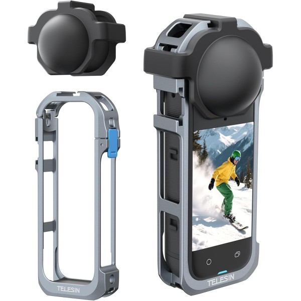 Telesin Metal Full Cage Protection Expantion for Insta360 X5 - S6-FMS-19-TIS