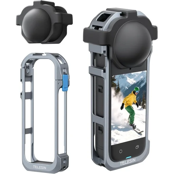 Telesin Metal Full Cage Protection Expantion for Insta360 X5 - S6-FMS-19-TIS