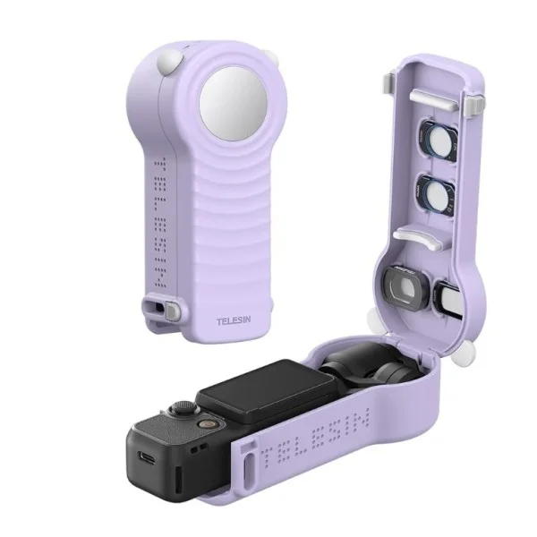 Telesin Disadv Protective Case (Purple) for DJI Osmo Pocket 3/4 - S6-FMS-29PU-TDJ