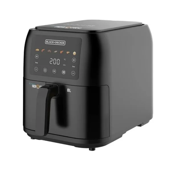 Black & Decker 1700Watts, 8 Liters, Air Fryer, Black - SAF80-B5