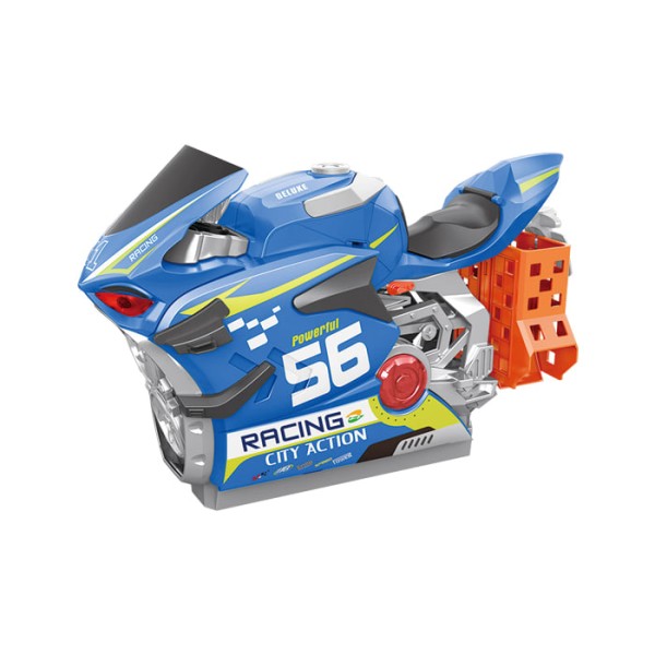 Snapkid Bike Parking Tower Motorcycle, Blue - SK-120S