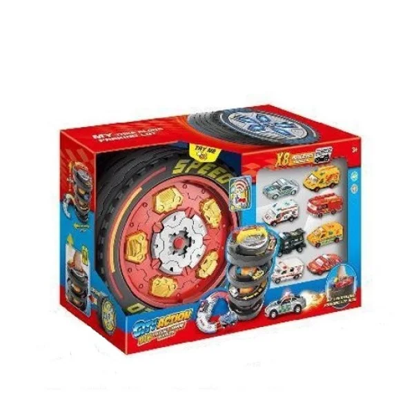 Snapkid City Action Track Sets Firefighting Team Playset - SK-571XB