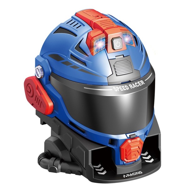 Snapkid Pilot Helmet Racetrack Set, Blue - SK-639JB
