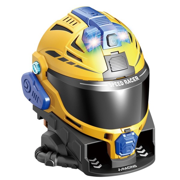 Snapkid Pilot Helmet Racetrack Set, Yellow - SK-639SB