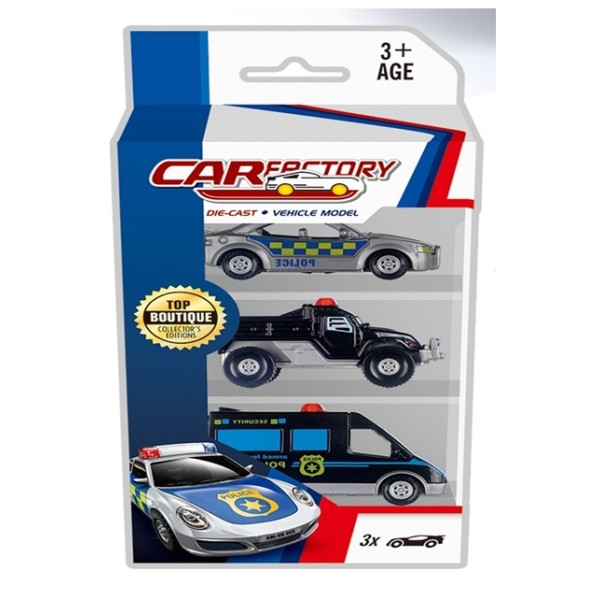 Snapkid Sliding Alloy Car, Assorted 3pieces - SK-J3