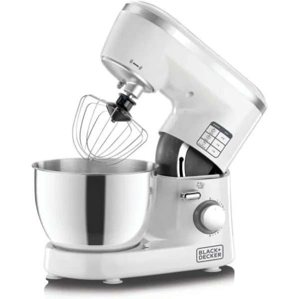 Black & Decker 1000W Kitchen Stand Mixer Machine - SM1000-B5
