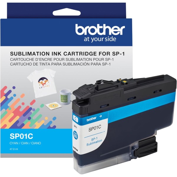Brother Genuine Sublimation Ink Cartridge, Cyan - SP01CS