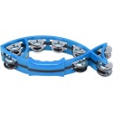 Hand Tambourine Bell Fish Shaped Double Row, Blue - HTB-BL