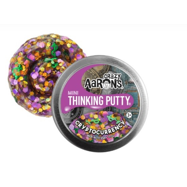 Crazy Aaron - Mini Cryptocurrency - 2" Thinking Putty Tin - CY003-EU-T