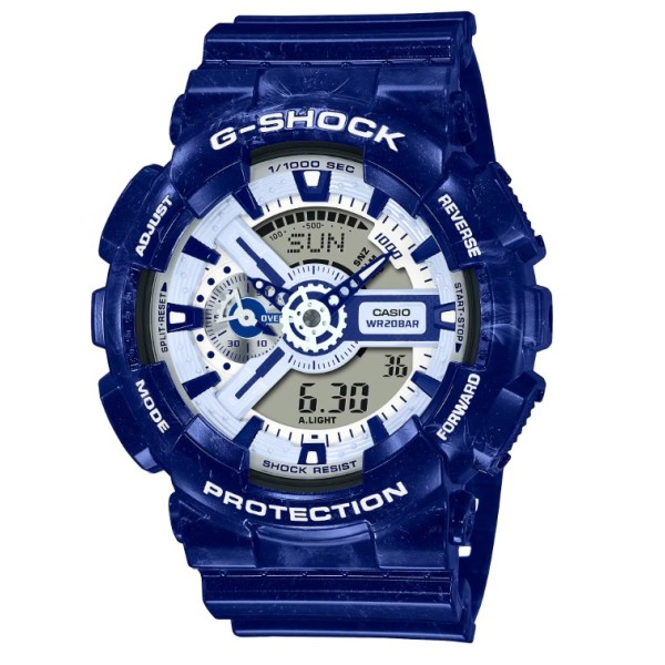 Casio G-Shock Analog-Digital Blue Band Watch for Men - GA-110BWP-2ADR