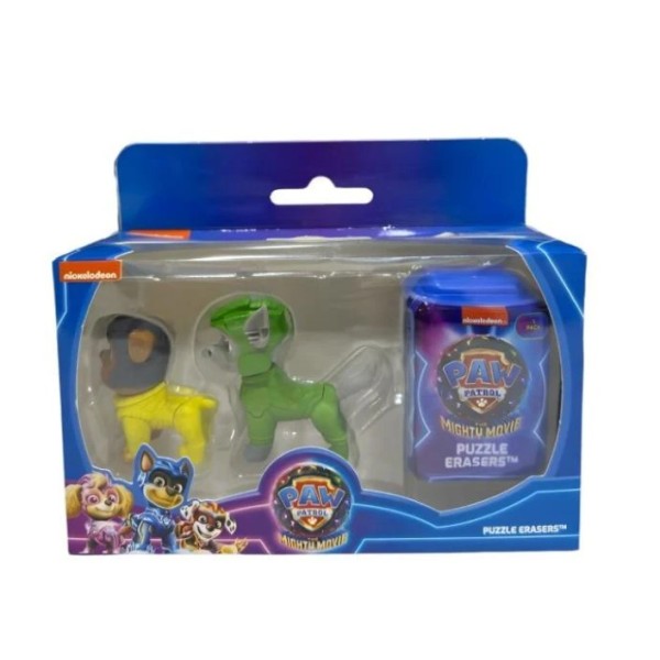 Paw Patrol The Mighty Movie 3D Puzzle Erasers 3Pk Window Box. - PAWM1211-T