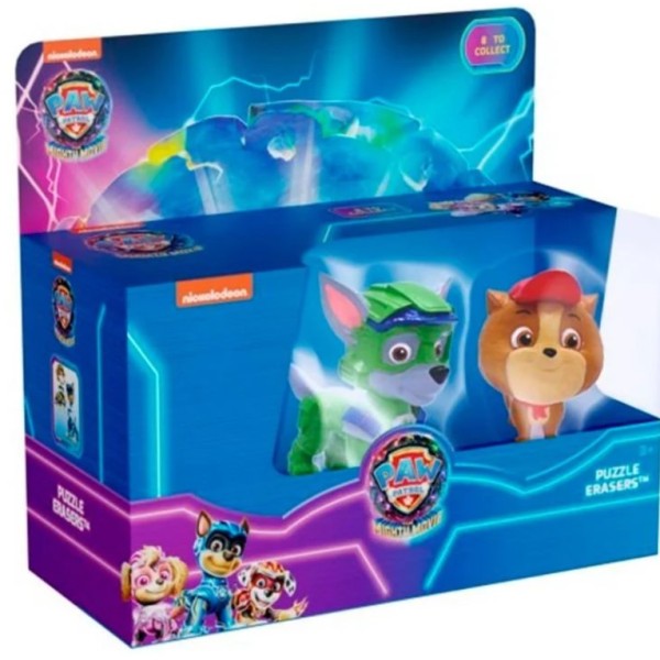 Paw Patrol The Mighty Movie 3D Puzzle Erasers 3pk window box. - PAWM1222-T