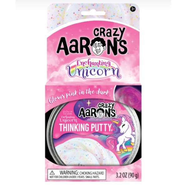 Crazy Aaron-Enchanting Unicorn - Full Size 4" Thinking Putty Tin - UH020-EU-T