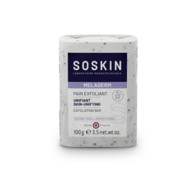 SOSKIN MELADERM Whitening Exfoliating Soap, 100 g