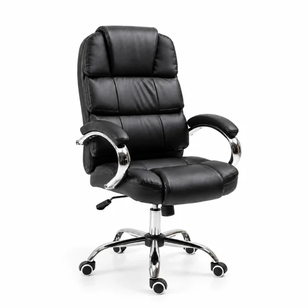 High-Back Ergonomic Mesh Office Chair, Black - T206H