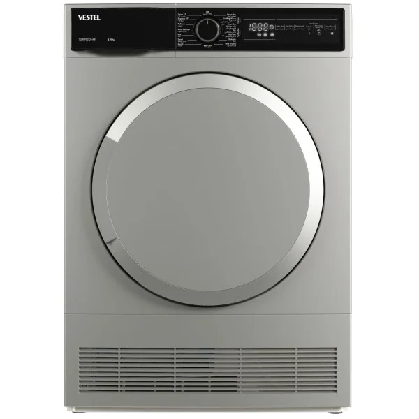 Vestel 9KG, 15 Programs, Condenser Dryer, Silver - TDC9GPT2TDS-KW