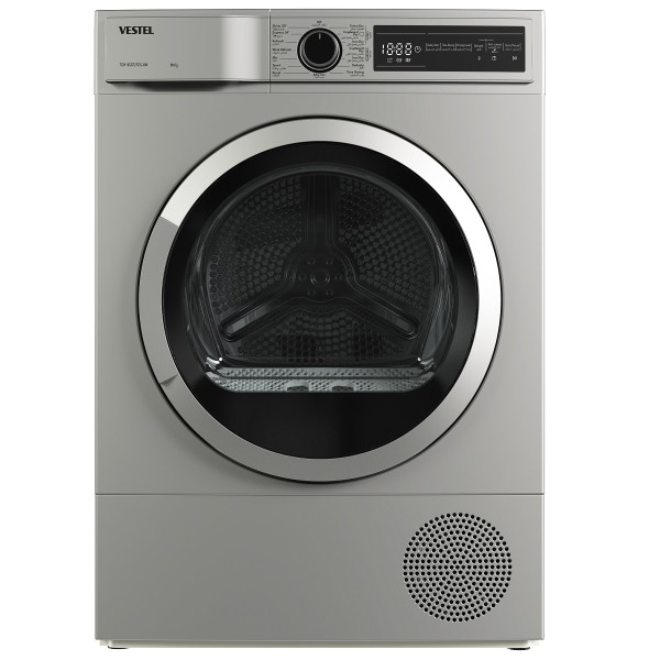 Vestel Dryer Heat Pump 10KG, Silver - TDH10SGT2TDS-KW