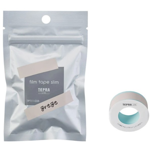 King Jim TEPRA Lite 11mm Film Tape (Grege) - TPT11-008