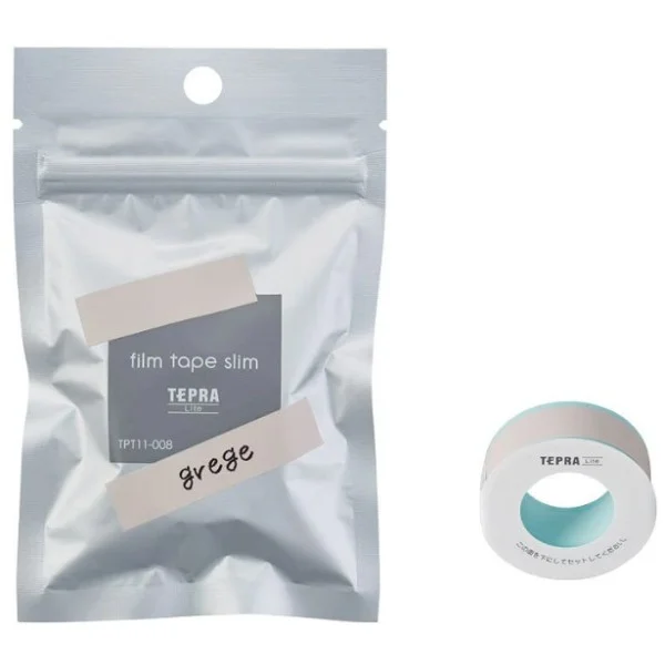 King Jim TEPRA Lite 11mm Film Tape (Grege) - TPT11-008