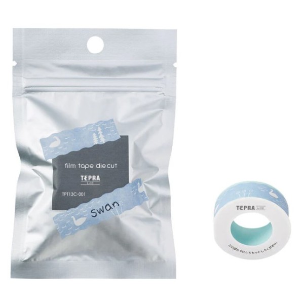 King Jim TEPRA Lite 13mm Film Tape (Swan) - TPT13C-001