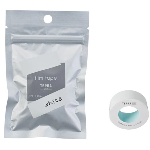 King Jim TEPRA Lite 15mm Film Tape (White) - TPT15-006