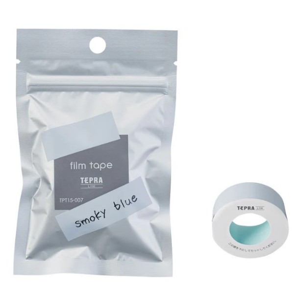 King Jim TEPRA Lite 15mm Film Tape (Smoky Blue) - TPT15-007