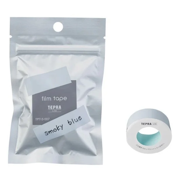 King Jim TEPRA Lite 15mm Film Tape (Smoky Blue) - TPT15-007