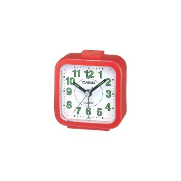 Casio Analog Table Alarm Clock, Red - TQ-141-4DF