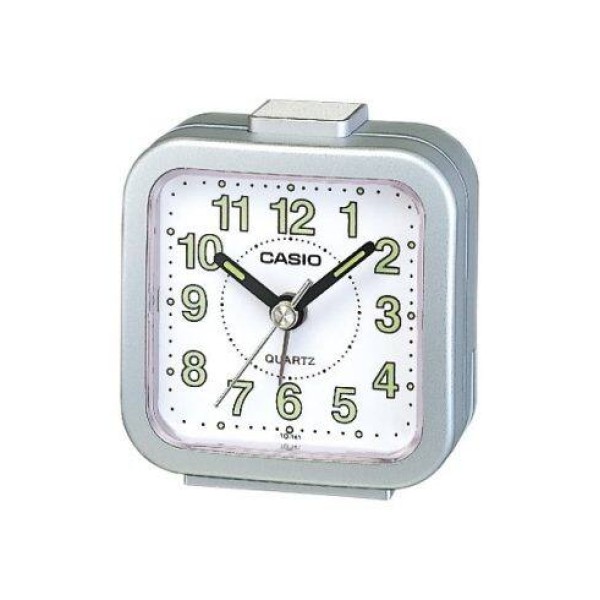Casio Analog Table Alarm Clock, Gray - TQ-141-8DF