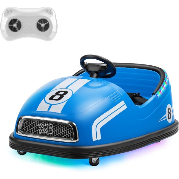 Xootz 12V Bumper Buddies - 2 seaters 360 Spin Ride-On Big Bumper Car - TY6362-BL-ESS-T