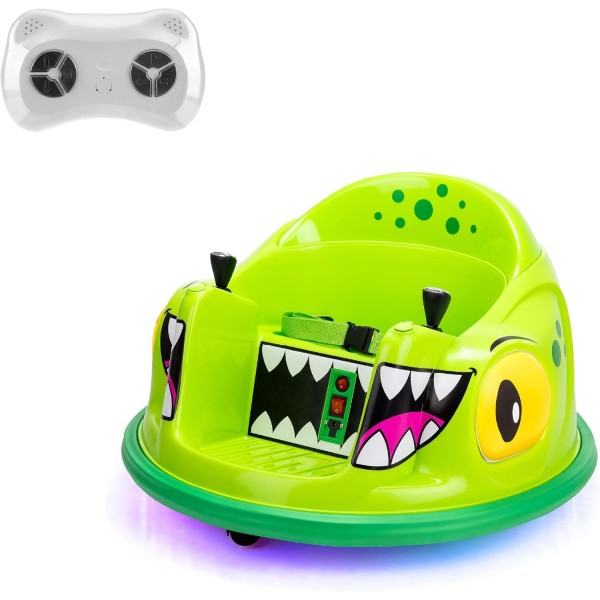 Xootz Electric Dinosaur, 360 Spin Ride-On Big Bumper Car - TY6457-D-ESS-Tl