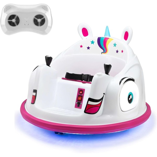 Xootz Electric Unicorn, 360 Spin Ride-On Bumper Car - TY6457-E-ESS-T