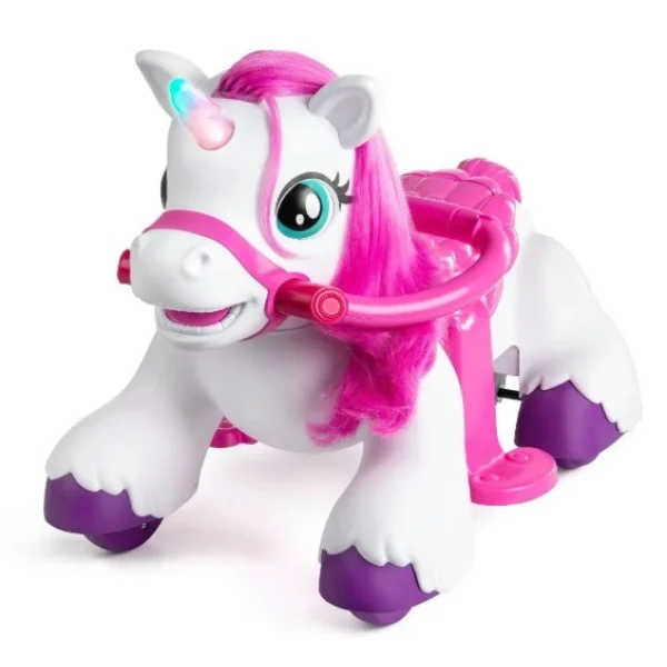 Xootz Magical Unicorn Ride-On, White - TY6469-WH-T