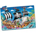 Puzzle Doubles - Glow In The Dark - Pirate Ship - 113851-T