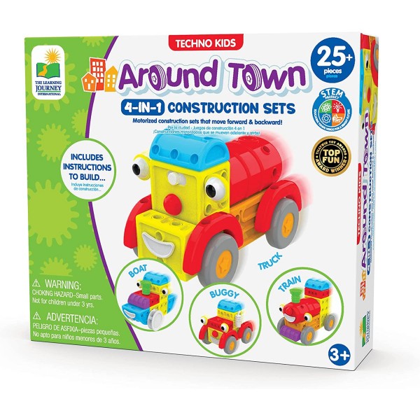 Techno Kids 4 in 1 Construction sets - Around Town - 234570-T