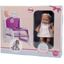 Falca Mini Baby Coquet Wooden High Chair with A Doll Size 28cm - 28008-F