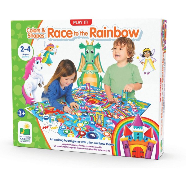 Play It! Game - Colors & Shapes Race to the Rainbow - 382752-T