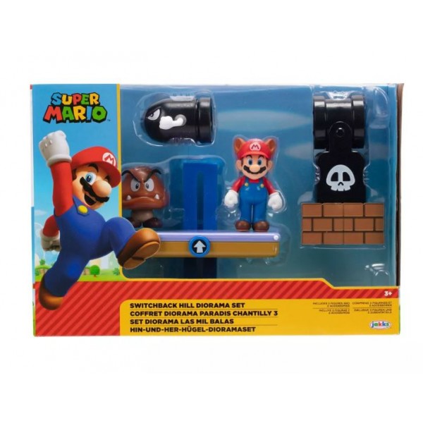 Nintendo 2.5" Super Mario Switchback Hill Diorama Set - 41180-T