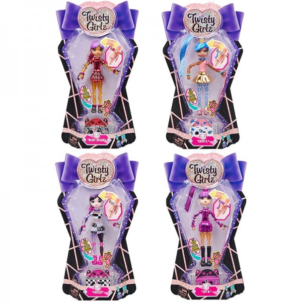 Twisty Girlz, Transforming Doll to Collectible Bracelet Assorted - 6059393-T