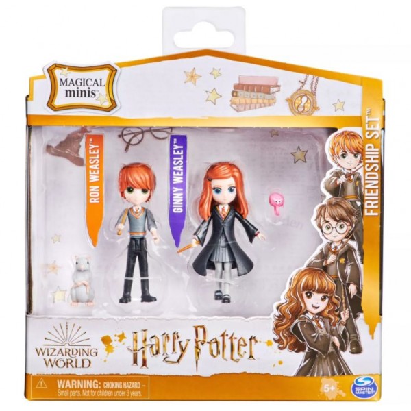 The Wizarding World 3" Magical Minis Friendship Set Ron & Ginny Weasley - 6061834-T
