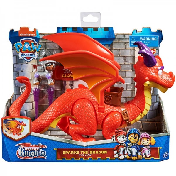 Paw Patrol Rescue Knights Sparks the Dragon & Claw - 6062105-T