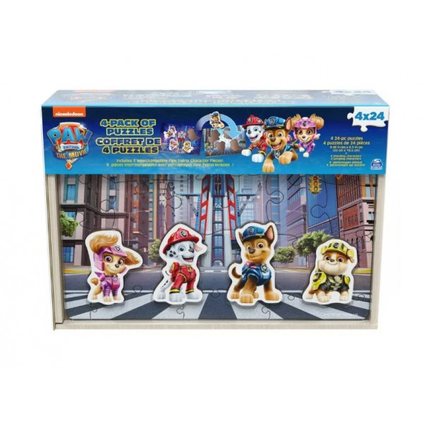 Spin Master PAW Patrol: The Movie Kids' Wooden Puzzle Set - 6063712-T