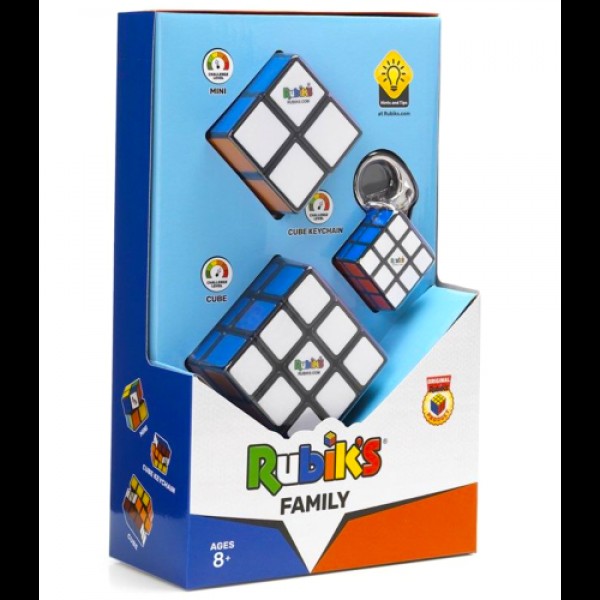Rubik's Family Pack Cube KeyChain - 6064015-T