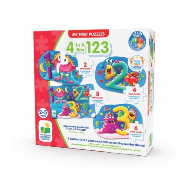 My First Puzzle Sets 4-In-A-Box Puzzles 123 - 630143-T